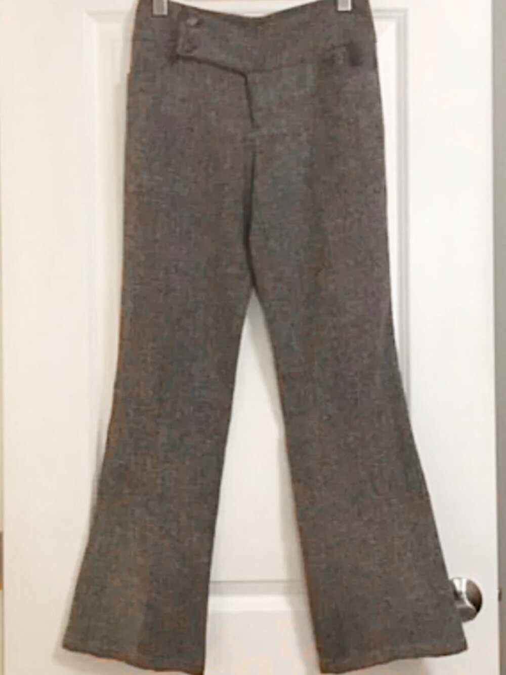 Y2K Low Rise Flare Viscose Blend Dress Pants - Size 2